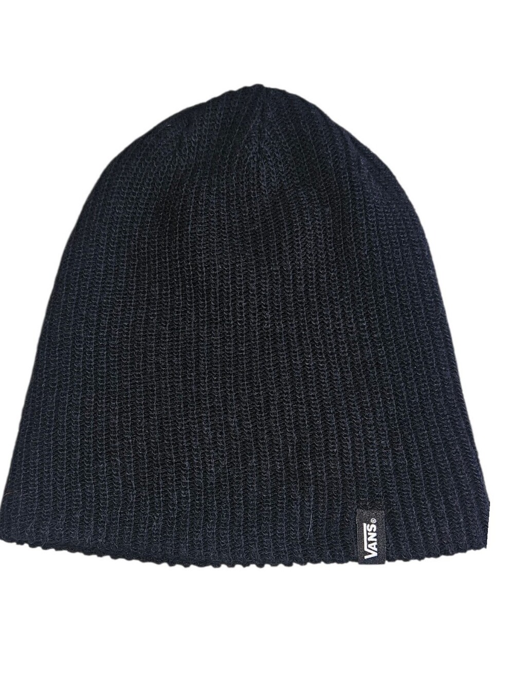 Black Vans Ribbed Knit Beanie / Winter Hat (Unisex)